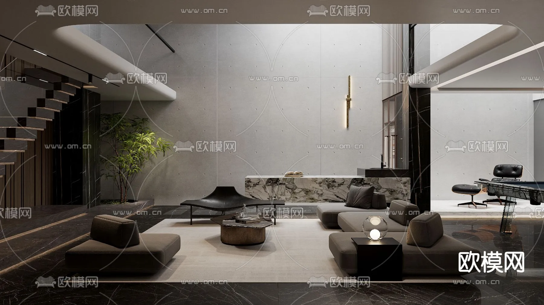 LIVING ROOM – MODERN STYLE – CORONA – 3D MODEL – 2033 LIVING ROOM – MODERN STYLE – CORONA – 3D MODEL – 2033