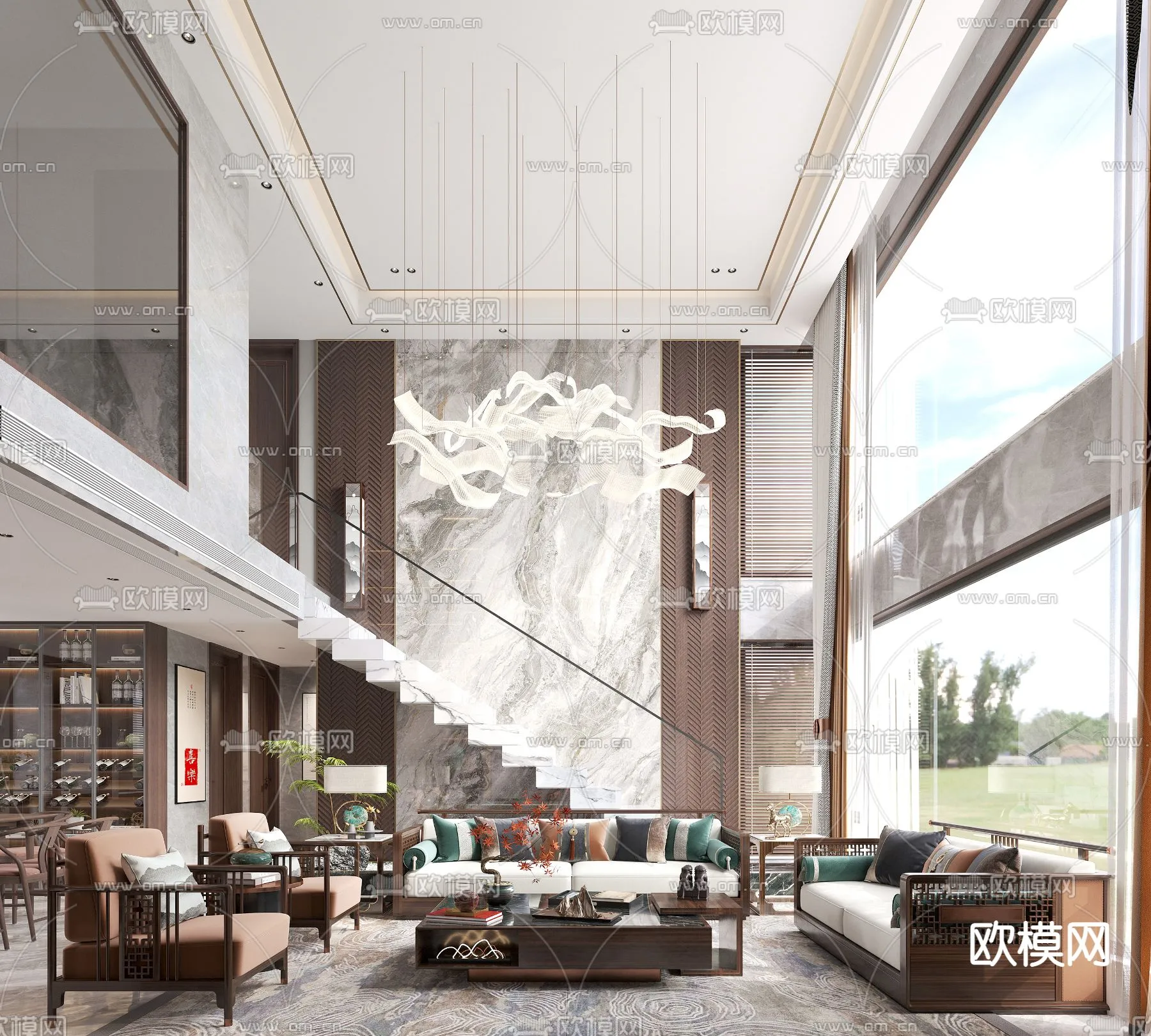 LIVING ROOM – MODERN STYLE – CORONA – 3D MODEL – 2034 LIVING ROOM – MODERN STYLE – CORONA – 3D MODEL – 2034