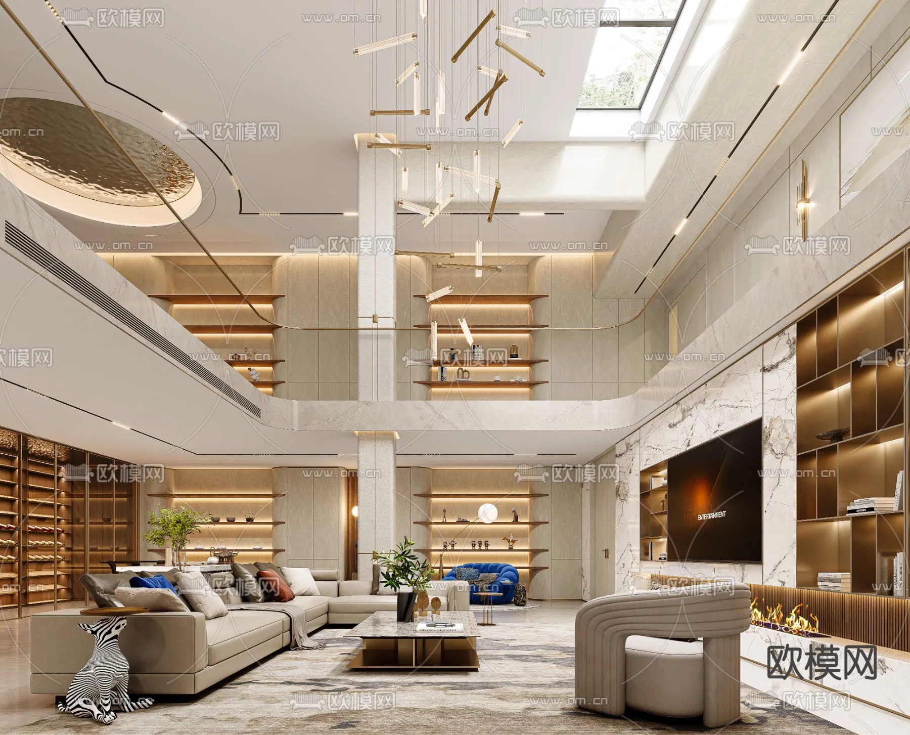 LIVING ROOM – MODERN STYLE – CORONA – 3D MODEL – 2036 LIVING ROOM – MODERN STYLE – CORONA – 3D MODEL – 2036