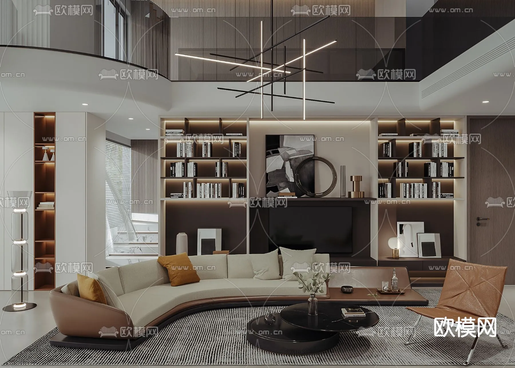 LIVING ROOM – MODERN STYLE – VRAY / CORONA – 3D MODEL – 1968 LIVING ROOM – MODERN STYLE – VRAY / CORONA – 3D MODEL – 1968