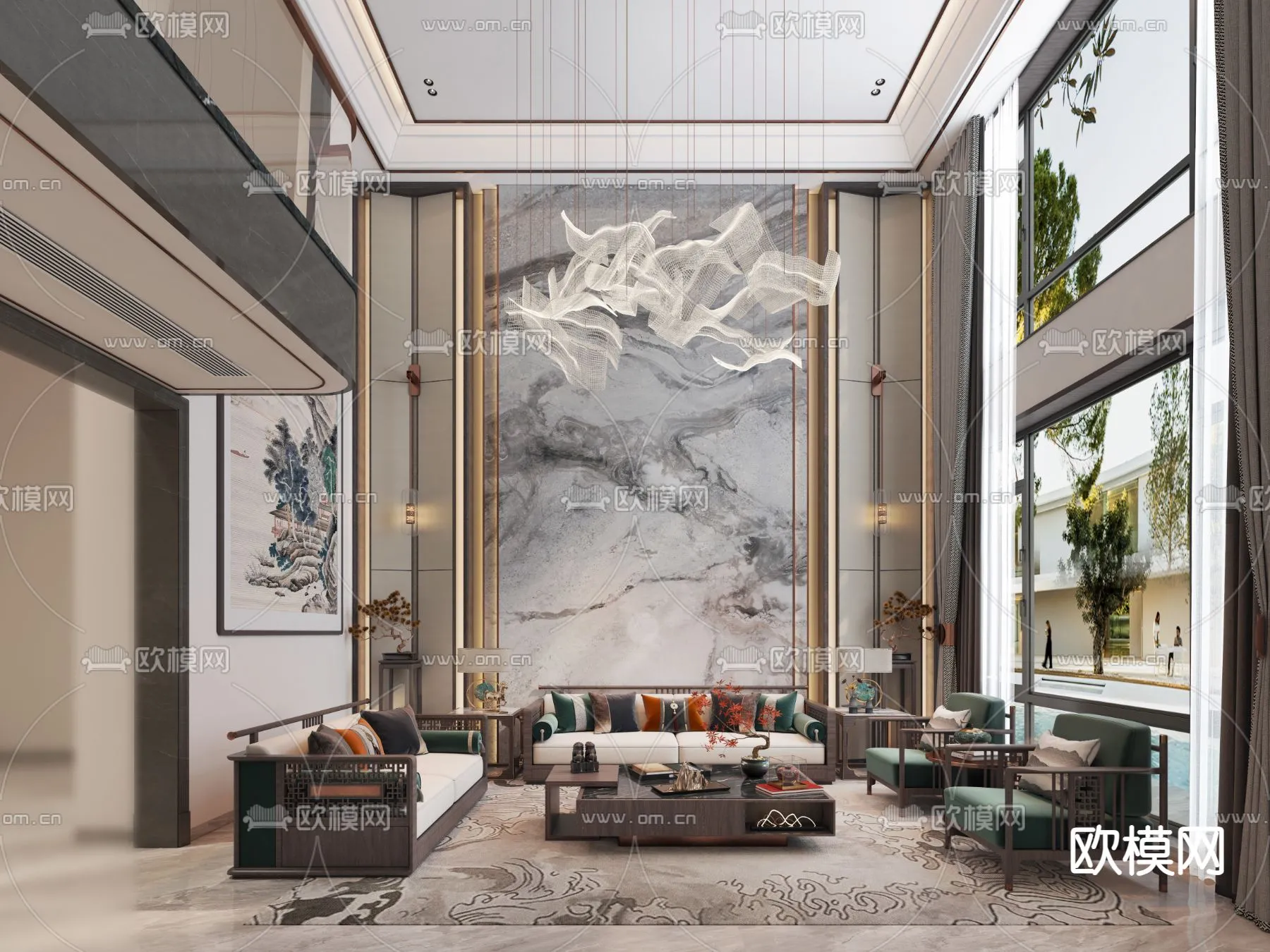 LIVING ROOM – MODERN STYLE – VRAY / CORONA – 3D MODEL – 1977 LIVING ROOM – MODERN STYLE – VRAY / CORONA – 3D MODEL – 1977