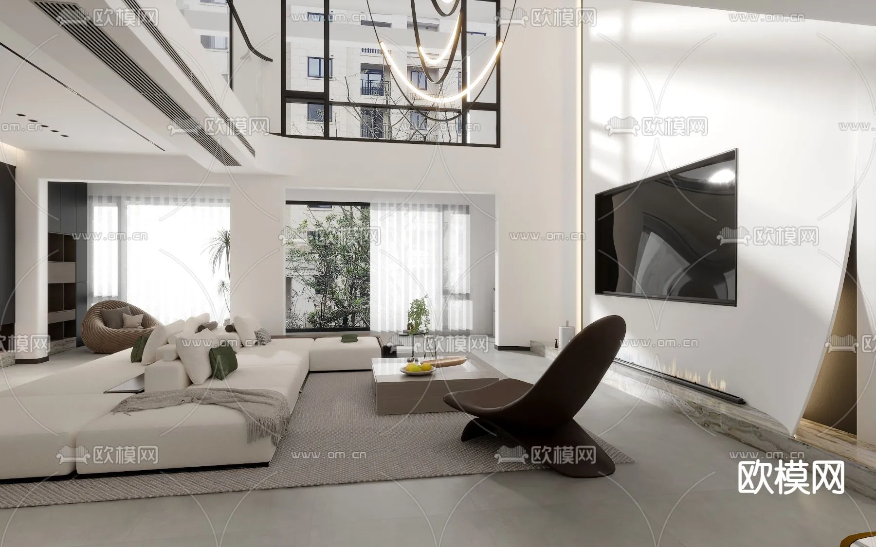 LIVING ROOM – MODERN STYLE – VRAY / CORONA – 3D MODEL – 1982 LIVING ROOM – MODERN STYLE – VRAY / CORONA – 3D MODEL – 1982
