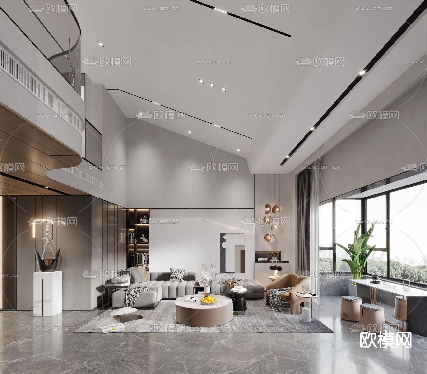 LIVING ROOM – MODERN STYLE – VRAY / CORONA – 3D MODEL – 2003 LIVING ROOM – MODERN STYLE – VRAY / CORONA – 3D MODEL – 2003