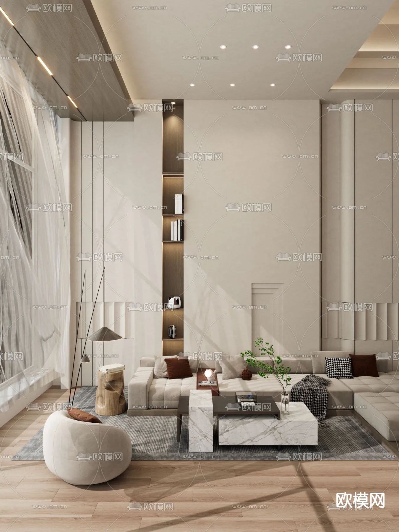 LIVING ROOM – MODERN STYLE – VRAY / CORONA – 3D MODEL – 2004 LIVING ROOM – MODERN STYLE – VRAY / CORONA – 3D MODEL – 2004