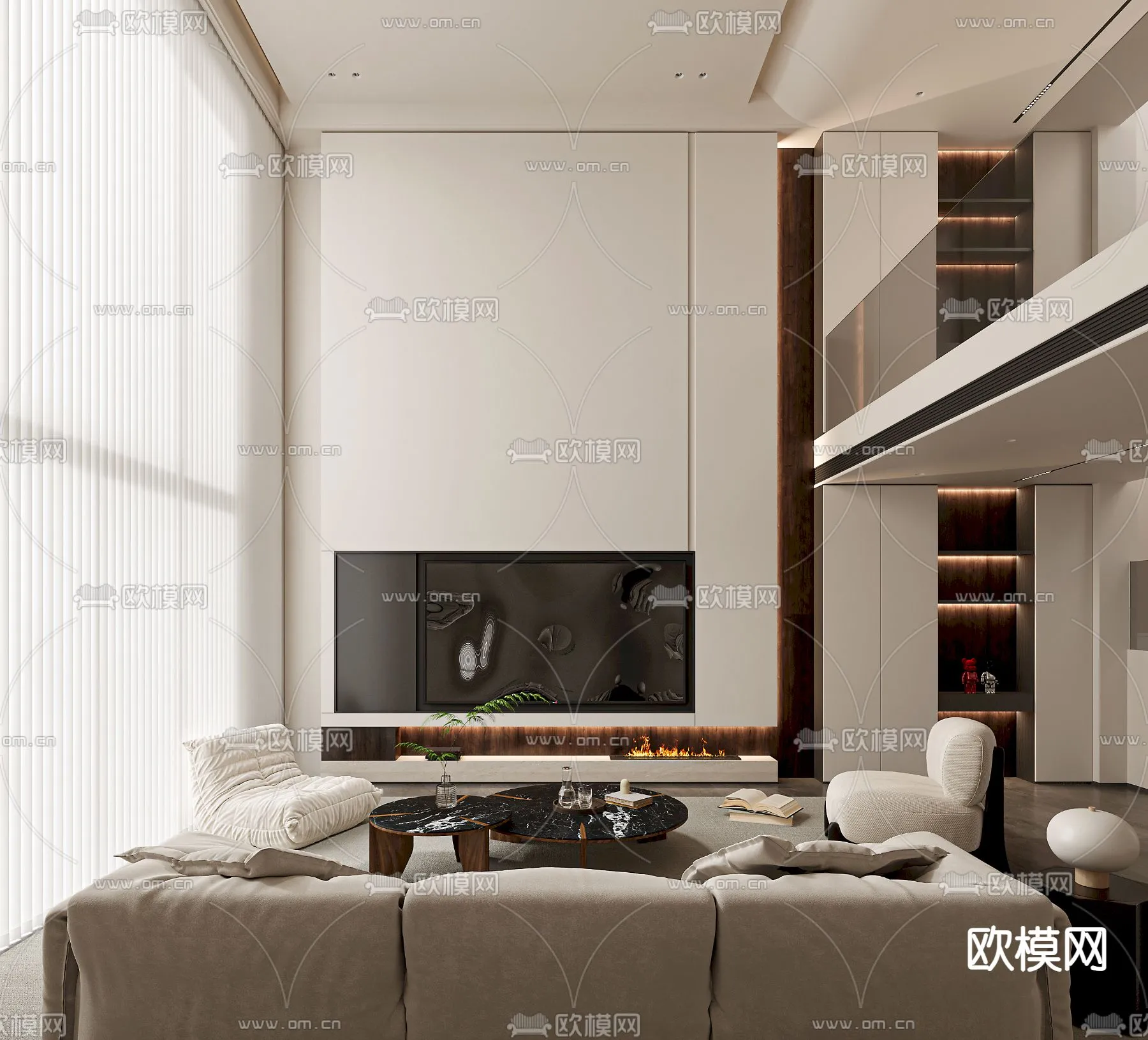 LIVING ROOM – MODERN STYLE – VRAY / CORONA – 3D MODEL – 2008 LIVING ROOM – MODERN STYLE – VRAY / CORONA – 3D MODEL – 2008