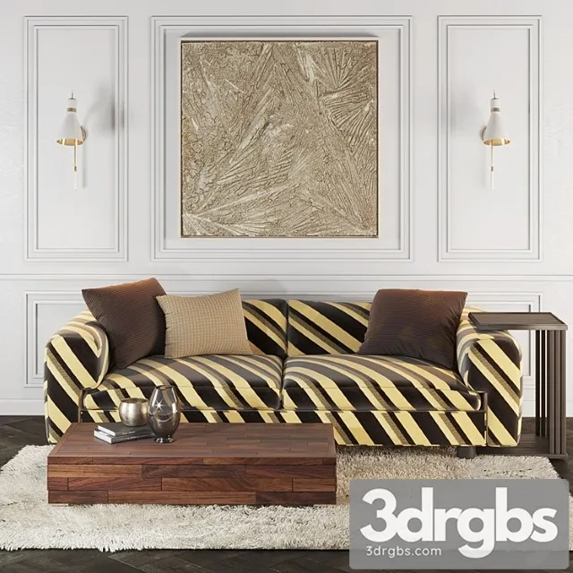 Living room set 2 2 3D Model Download