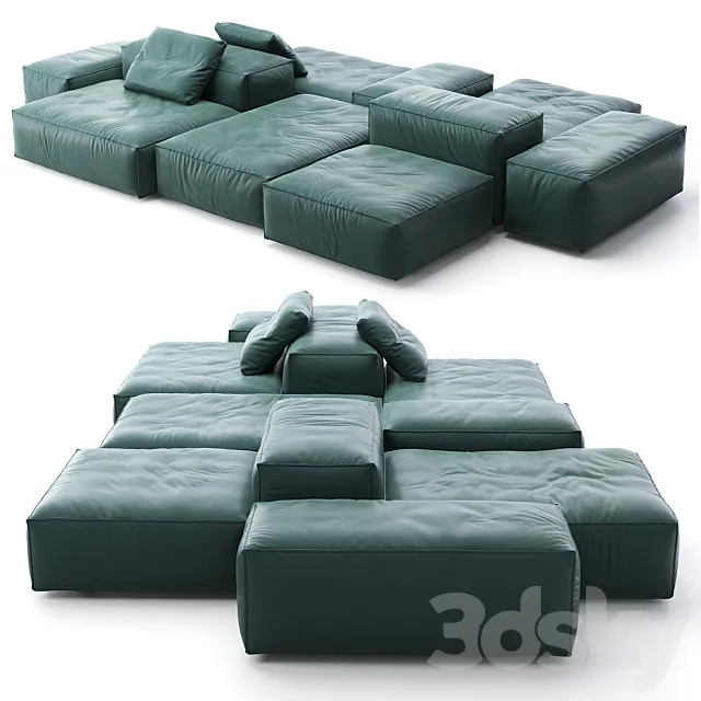 Livingdivani Extrasoft Composition 246 3D Model Livingdivani Extrasoft Composition 246 3D Model