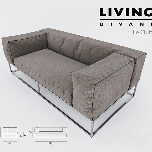 livingdivani – ile club 3DModel
