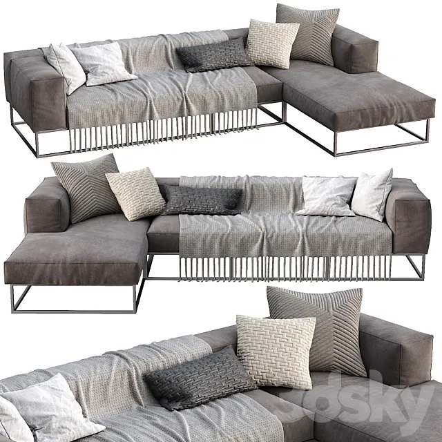 Livingdivani Sofa Ile Club 3D Model