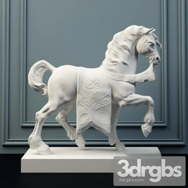 Lladro A Regal Steed 3D Model Download