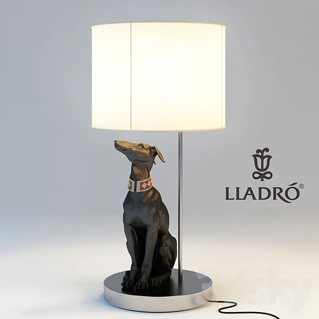 LLADRO ATTENSIVE GREYHOUND 3D Model LLADRO ATTENSIVE GREYHOUND 3D Model
