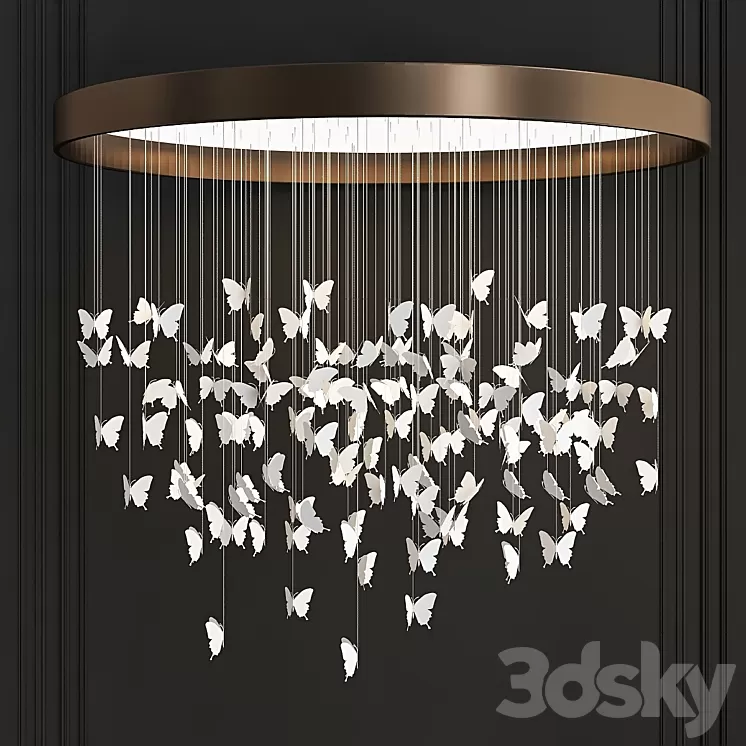 Lladro Chandelier Niagara 3D Model