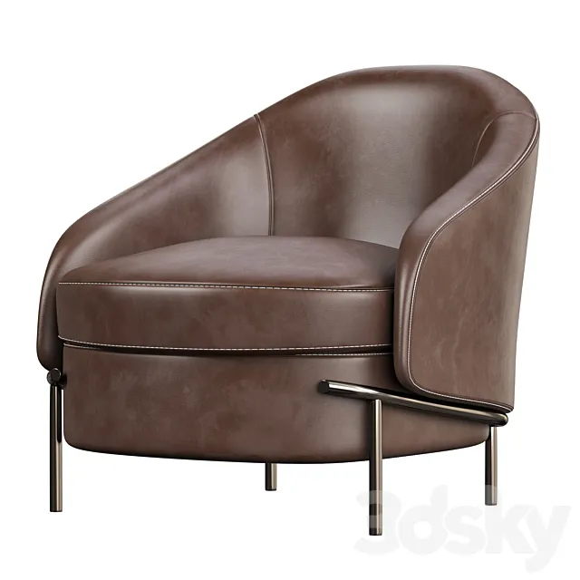 LLOYD Armchair by Longhi 3D Model LLOYD Armchair by Longhi 3D Model