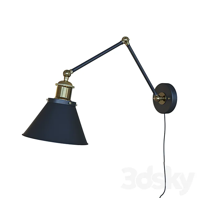 LNC swing arm wall lamp plug-in sconces 3DModel