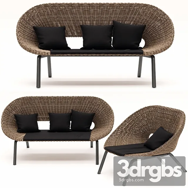 Loa Funiture Set 3D Model Download