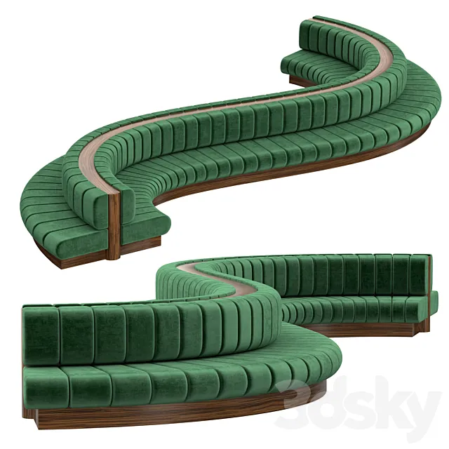 Lobby sofa S3 3D Model Lobby sofa S3 3D Model