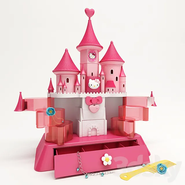 Lock-box Hello Kitty 3D Model Lock-box Hello Kitty 3D Model