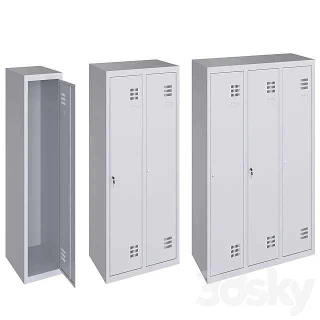 Locker for Dressing Room 3D Model