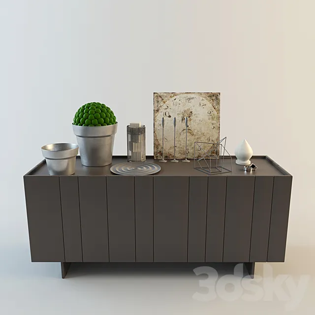 Locker Novamobili Stripe and decor 3DModel