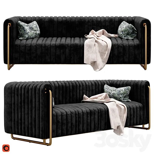 Locri decodom sofa 3D Model Locri decodom sofa 3D Model