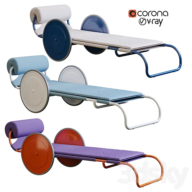 LOCUS SOLUS SUN LOUNGER 3D Model