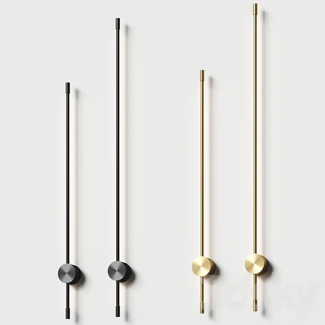 LODAMER – MINIMALIST LED LINE wall lamp 3D Model LODAMER – MINIMALIST LED LINE wall lamp 3D Model