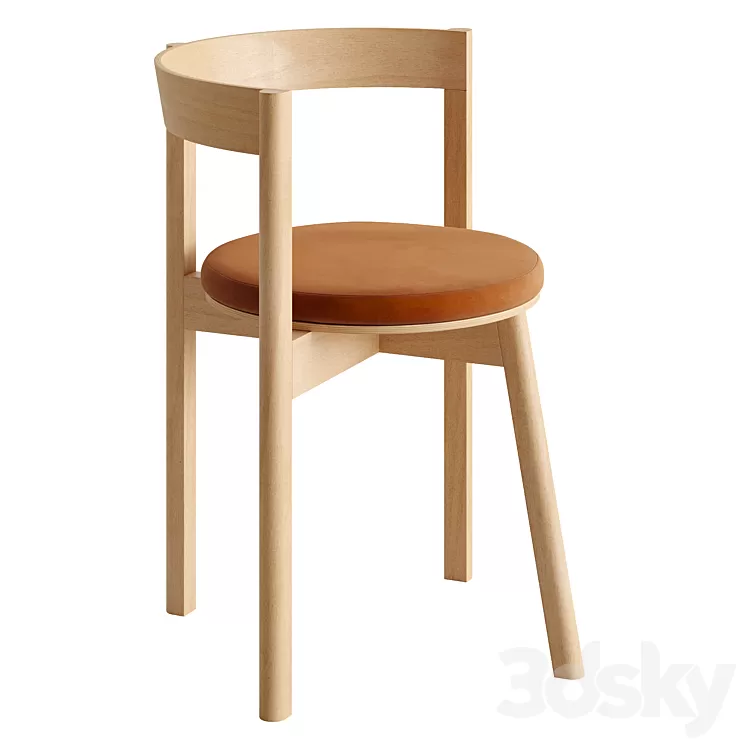 Loehr chair L5 JAZZ with armrest 3D Model Loehr chair L5 JAZZ with armrest 3D Model