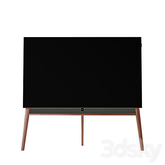 LOEWE BILD 5.55 OLED 4 colors of stand 3D Model