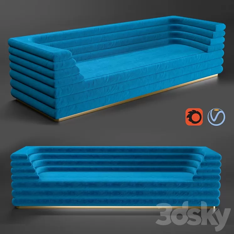 Loffa Set Sofa 1 3D Model
