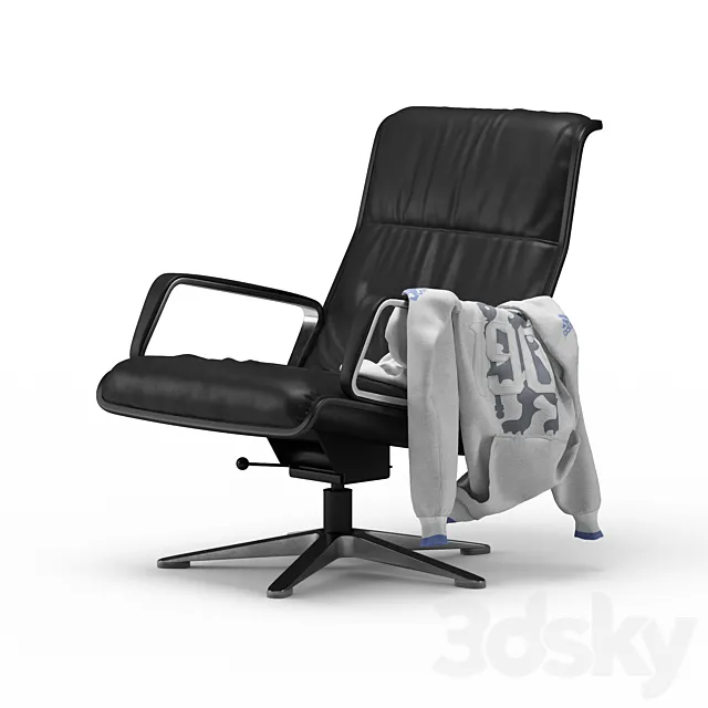 Loft armchair with hoody 3DModel