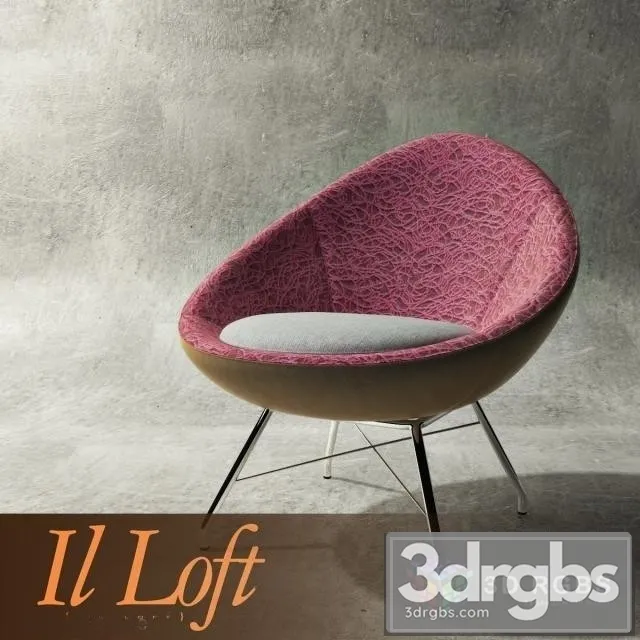 Loft Athena Armchair 3D Model Download