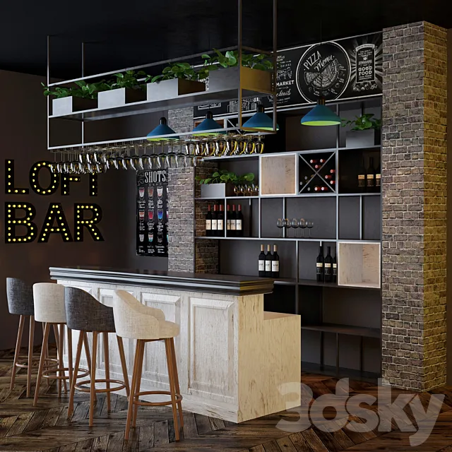 Loft Bar Collection 2 3DModel