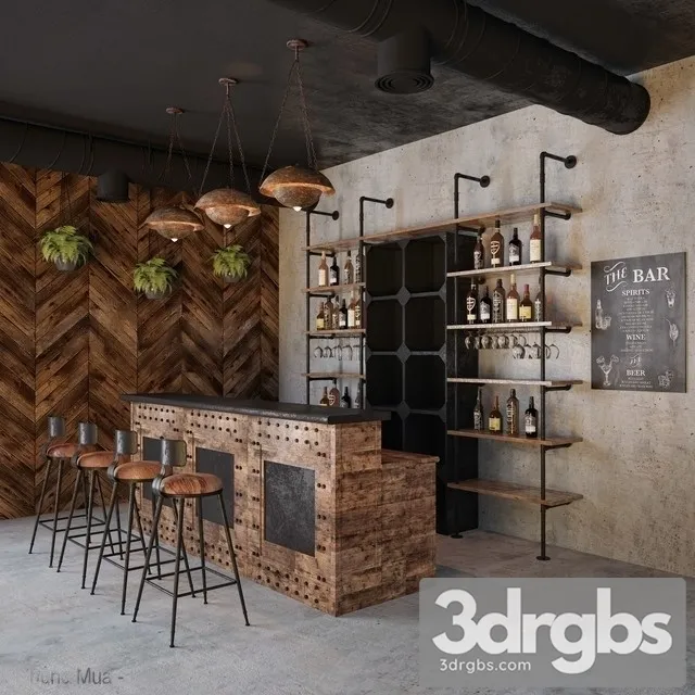 Loft Bar Collection 6 3D Model Download