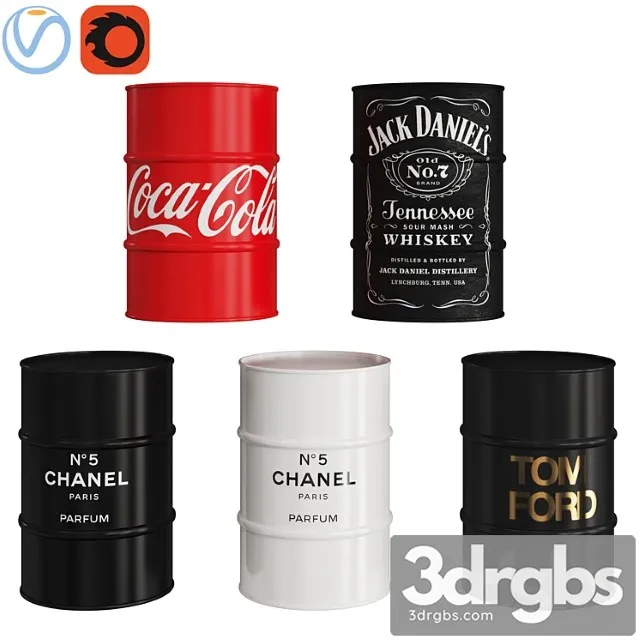 Loft barrels 3D Model Download