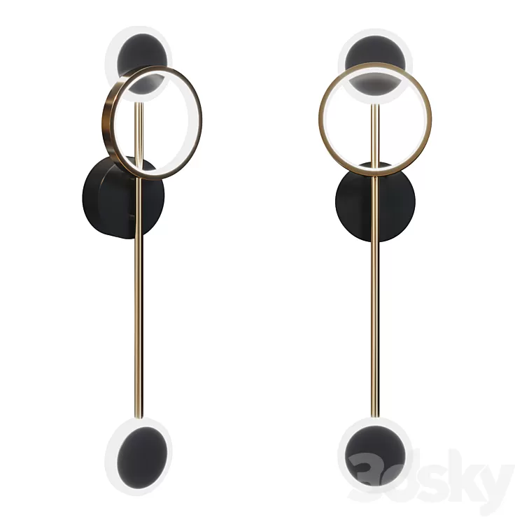 Loft-concept – Bendik Gold Ring Wall lamp B 3D Model Free Download
