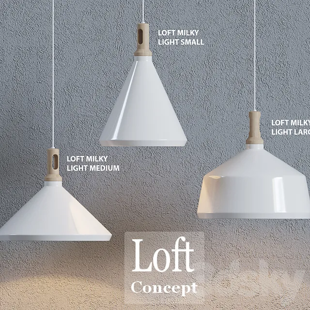 Loft concept – Loft Milky Light 3DModel Loft concept – Loft Milky Light 3DModel