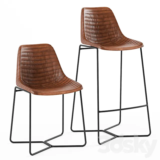 Loft Design 4020 and 4023 model chairs 3DModel Loft Design 4020 and 4023 model chairs 3DModel