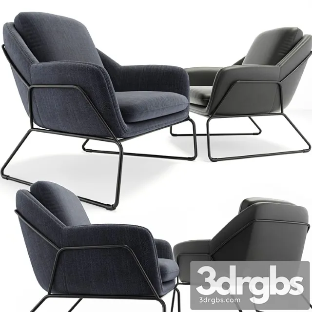 Loft design. armchair model 2549 3855 3D Model Download