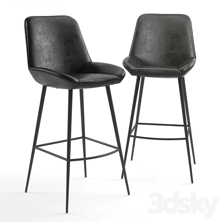 Loft Designe. Bar Stool Model 4034 3D Model Loft Designe. Bar Stool Model 4034 3D Model