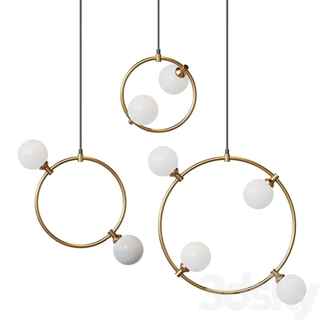 Loft Industry Modern – Circle Bubble- LED7 3D Model