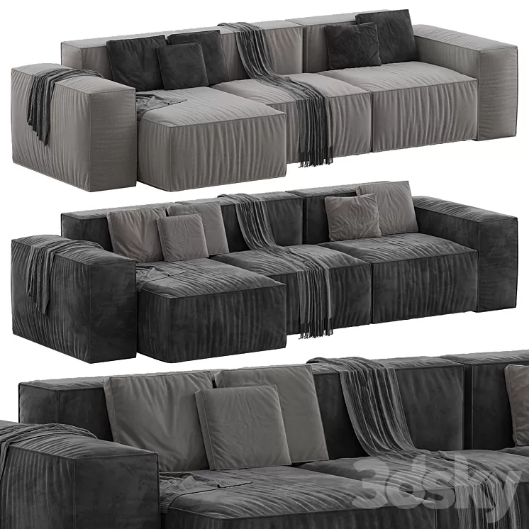 Loft Sofa 3D Model Free Download