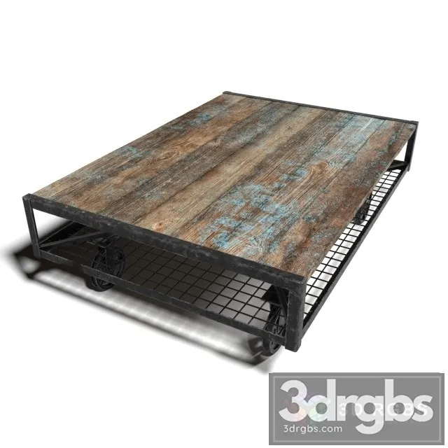 Loft Table Pallette 3D Model Download