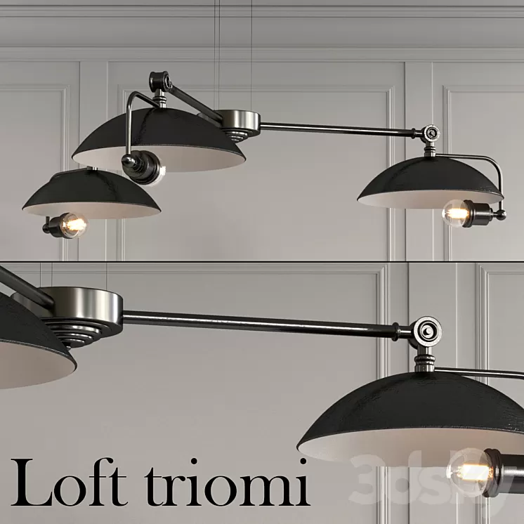 Loft triomio pendant 3D Model Loft triomio pendant 3D Model