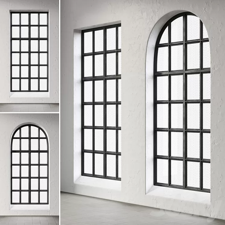 Loft windows 3D Model