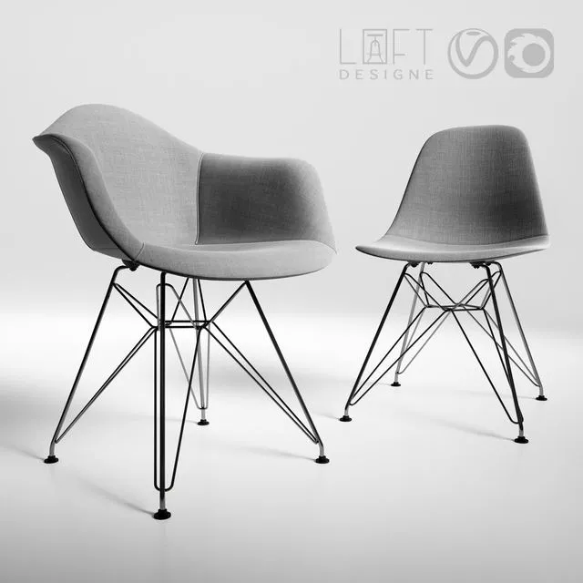 Loftdesigne chairs model 3565 3566 3D Model