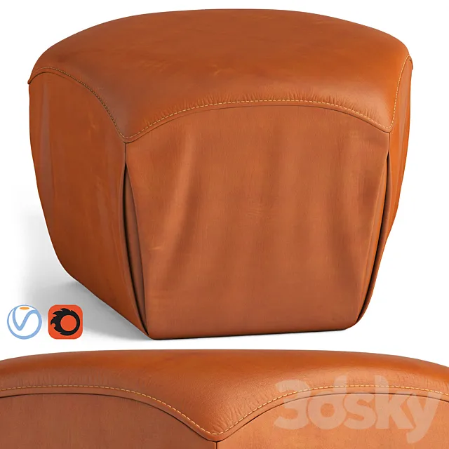 Loftdesigne Pouf 10870 3D Model Loftdesigne Pouf 10870 3D Model