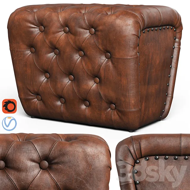 Loftdesigne pouf 3741 3D Model Loftdesigne pouf 3741 3D Model