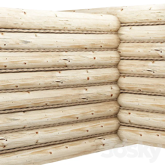 log 3D Model log 3D Model