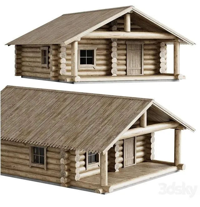 log house 3D Model