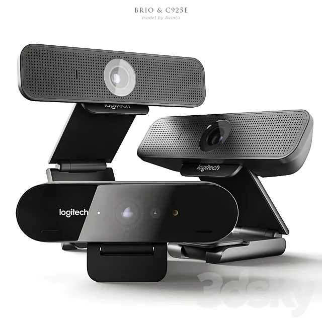 Logitech Brio & C925e 3D Model